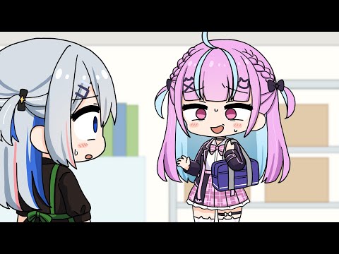 What if Hololive Members Worked Part-Time Jobs? pt. 2【Hololive AnimatedClip/Eng sub】【Kanata/Pekora】