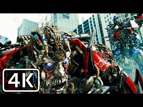 Transformers 3 - Optimus Prime kills Megatron and Sentinel Prime [4K]