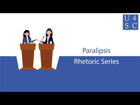 Paralipsis: Don’t Mention It - Rhetoric Series