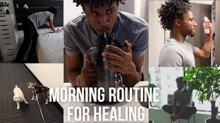 MY PEACEFUL MORNING ROUTINE | healing from burnout + anxiety