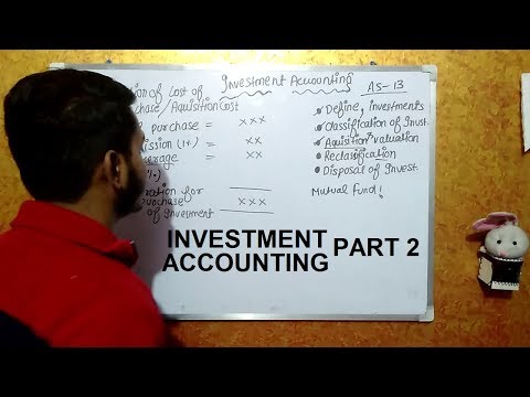 #2 Investment Accounting CA - Inter | CA - IPCC (AS -13 Accounting for investments)