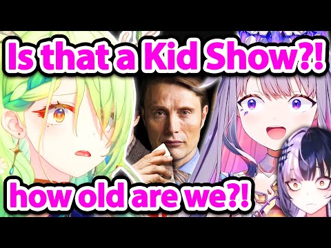 Fauna Was Shocked By Biboo's Childhood Show ft  Shiori & Kaela 【Hololive】