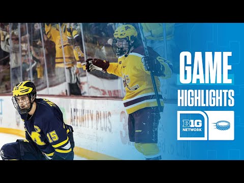 Michigan at Minnesota | Highlights | Big Ten Hockey | 12/07/2024