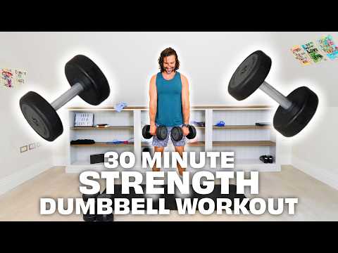 30 Mins FULL BODY Dumbbell Strength Workout 🥵 | Joe Wicks Workouts