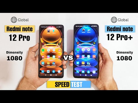 Redmi note 12 pro 5g vs Redmi note 12 pro plus 5g Speed Test & Comparison | Global Unit Comparison