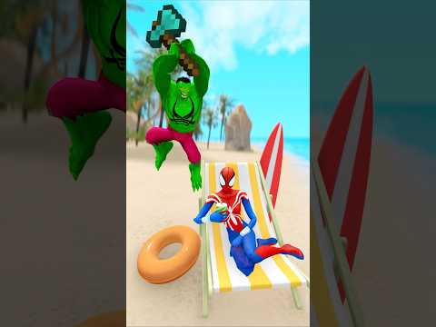 Not Hulk's wife 2 | Funny Marvel Toys Spider-Man #gta #gtav #spiderman #homemaranha