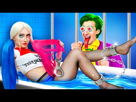 👩‍🎤 We Adopted Harley Quinn! Jail Gadgets & Funny Parenting Hacks 😂