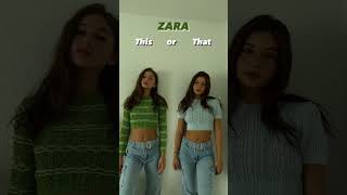 ZARA HAUL / Tops & Cargojeans 🤍💚 Insta: sulejsha #shorts #fashionhaul #zara #outfits