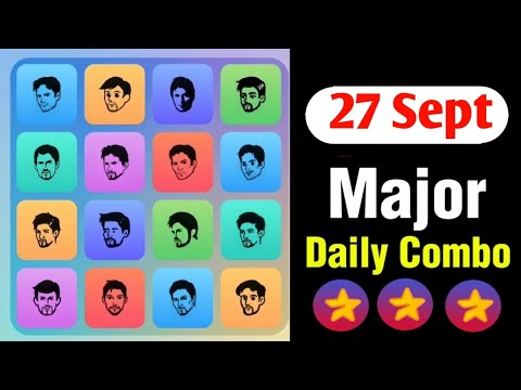 27 September Major puzzle | Today Major Puzzle |Major Daily combo card 27 September | Durov puzzle