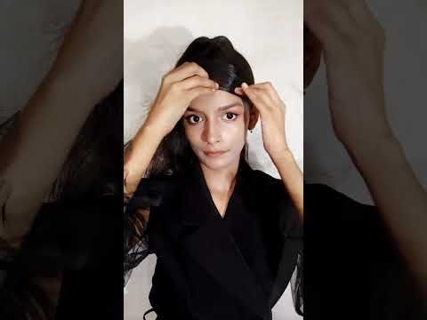 I tried to recreate Ariana Grande's ponytail hairstyle ❤️|#shortsviral #ytshorts #shorts