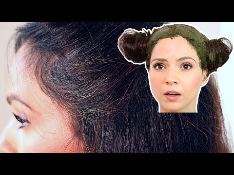 How To Touch Up Your Roots With Henna & Indigo || Cover Grey Hair In Just ONE Step | All Natural