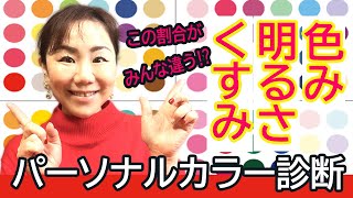 16タイプ パーソナルカラー　　プロが見ているのは色相・明度・清濁