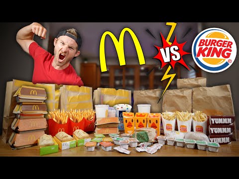 CLASH OF THE CALORIES! (MCDONALDS VS. BURGER KING)