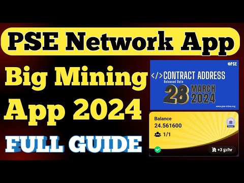 Pse Network New Update Today | Pse Kyc Kaise Kare | Pse Mining App |