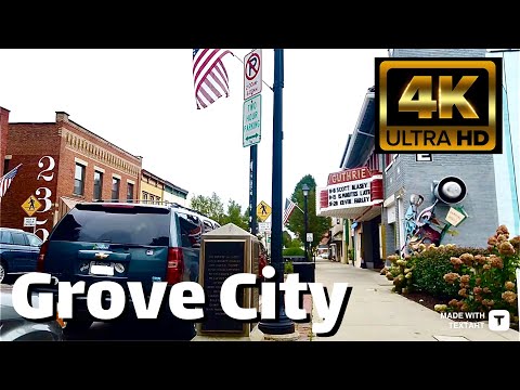 【4K】Grove City Pennsylvania - Day Walk - September 2023