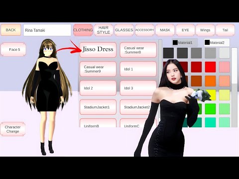 How Play As Black Pink Jisso Character In Sakura School Simulator Tutorial ✨🌷