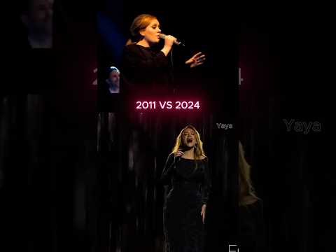 Adele's 'Set Fire to the Rain': 2011 vs. 2024 #adele #adelemusic #adelehello #adele25 #adelelive