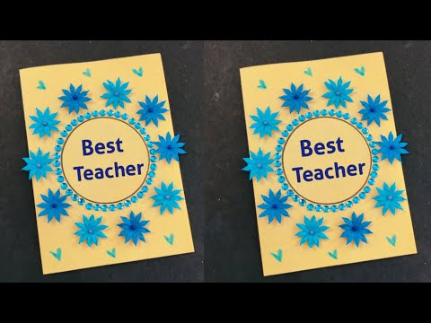 Teacher's day Card 🤓❤️ DIY Teacher's day greeting Card/ Easy handmade teacher's day card 2024