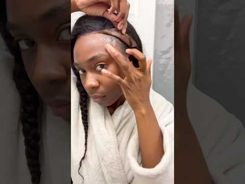 Glueless frontal wig reinstall• ​ to protect edges #shorts #youtubeshorts #shortvideo #fyp #viral