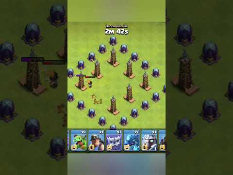 Max Valkyrie vs hidden tesla  #shortsvideo #coc #clashofclans #shortvideo #youtubeshorts #shorts