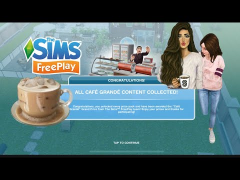 Sims free play CAFE GRANDE tour !!