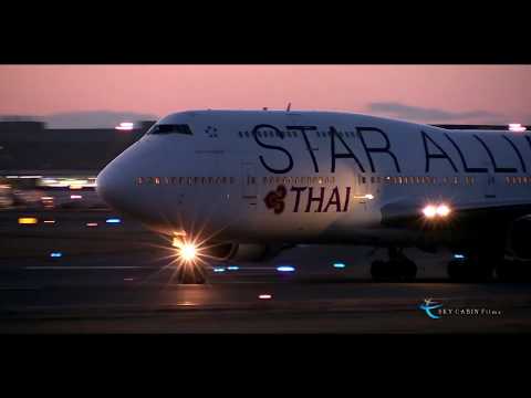 " 新千歳、期間限定!! タイのジャンボが夕方便にも投入!! " Thai Airways International(THA) Boeing747-400 HS-TGW