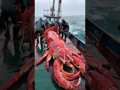 HUGE Sea monster captured by fishermen🌊🌊🦐