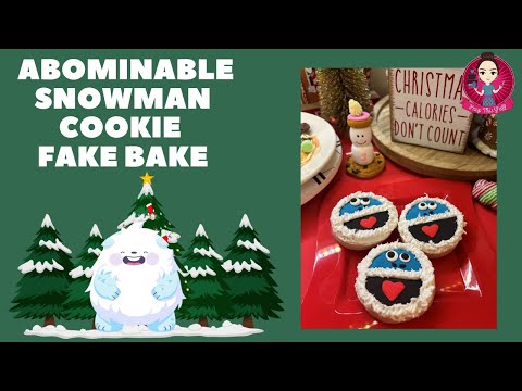 Let’s Fake Bake Rudolph’s Abominable Snowman Cookies! #fakebake #christmas #peepthisyall