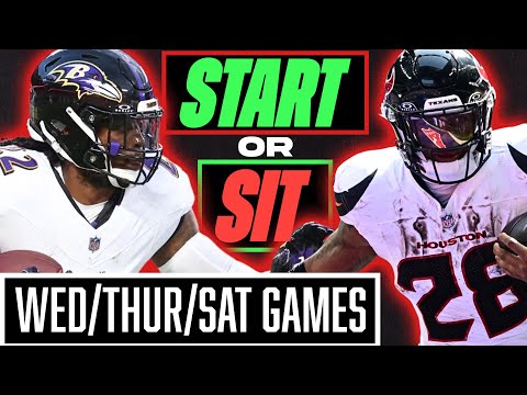 🔥 WEEK 17 ALL POSITIONS MUST Start/Sit Analysis for WED/THUR/SAT! 🚀 | 2024 Fantasy Football Advice