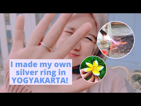 I made my own silver ring in YOGYAKARTA!🇮🇩 | Silver jewellery making class | Kotagede, Yogyakarta