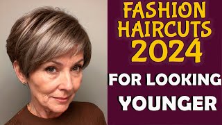 FASHION Short Haircuts 2024 For OLDER WOMEN 50+ 60+ 70+