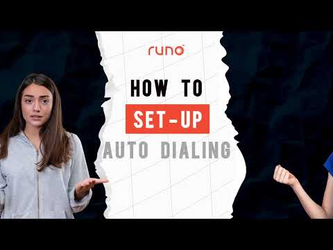 How to set-up auto dialing | Web Version | Runo