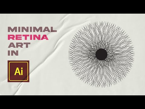 CREATE MINIMAL RETINA  ART IN ADOBE ILLUSTRATOR | QUICK TUTORIAL