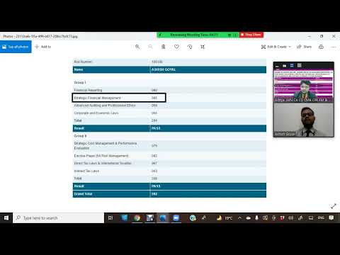 Aashish Goyal CA Final Success Strategy | CA Final AFM/SFM Student of CA Aaditya Jain Sir #icai