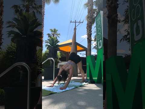 Stretch with Me by the pool #flow #flexibility