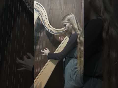 Now Thank We All Our God: Hymnprov on Celtic Harp #shorts #harp #thanksgiving #thankyoulord #hymns