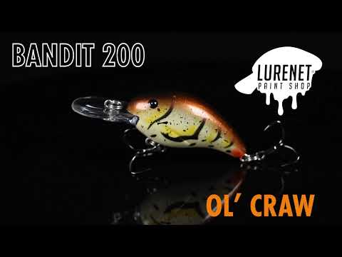 Bandit 200 Ol’ Craw - Lurenet Paint Shop (Custom Painted Lures)