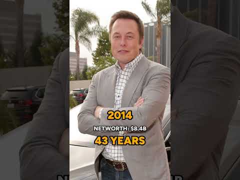 Elon Musk Networth throughout the years. 👀 #elonmusk #interestingfacts #tesla