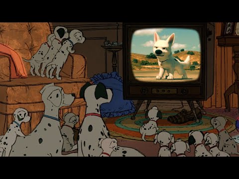 The Dalmatians watch Bolt / Disney Crossover