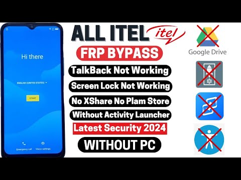 All Itel Frp Bypass 2024 /TalkBack Not Working NO XShare NO Activity Launcher Android 11/12/13 No Pc