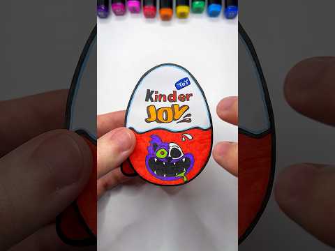 DIY CatNap Zombie Poppy Playtime 3 Kinder Joy | Paper Craft Ideas #shorts #papercraft