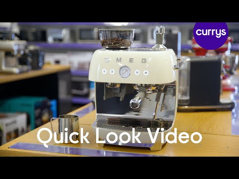 SMEG EGF03CRUK Bean to Cup Coffee Machine - Quick Look