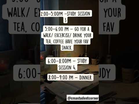 12hrs study schedule + revision #cmastudentcorner #motivation #dontgiveup #khatushyam #shreeram