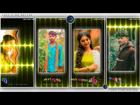 New trending janapada status video editing in alight motion Janapada love song lyrics video editing