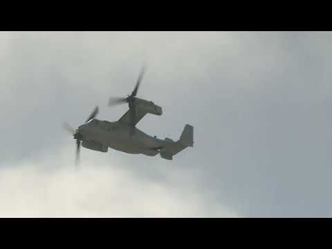 First Day of the American Airshow 2024 Osprey Demo maneuvers are so mesmerizing