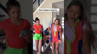 How Singers Sneeze… 🤧🎶🤣 | Triple Charm #shorts