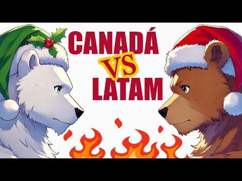 Navidad Latinos vs Canadá ¡La gran batalla festiva! #canada #mexico #colombia #argentina #navidad