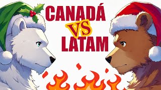 Navidad Latinos vs Canadá ¡La gran batalla festiva! #canada #mexico #colombia #argentina #navidad