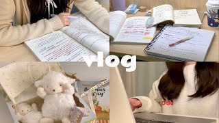 study vlog | 高效学习日常｜自习室学习｜备考日记｜平淡又充实的日子✨