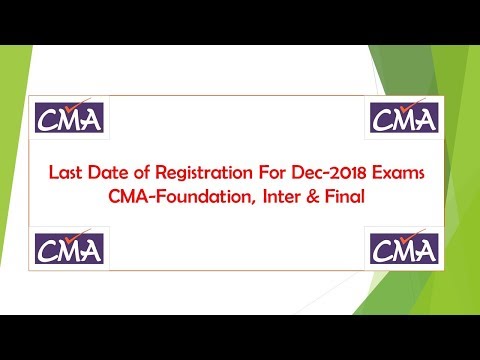 Last date of Registration for Dec-2018 Exams